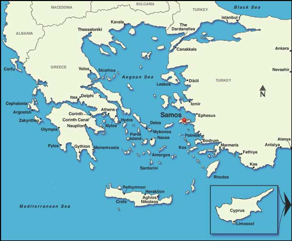 Samos Map