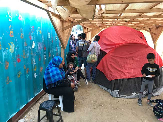 Samos Refugee Medical Tent