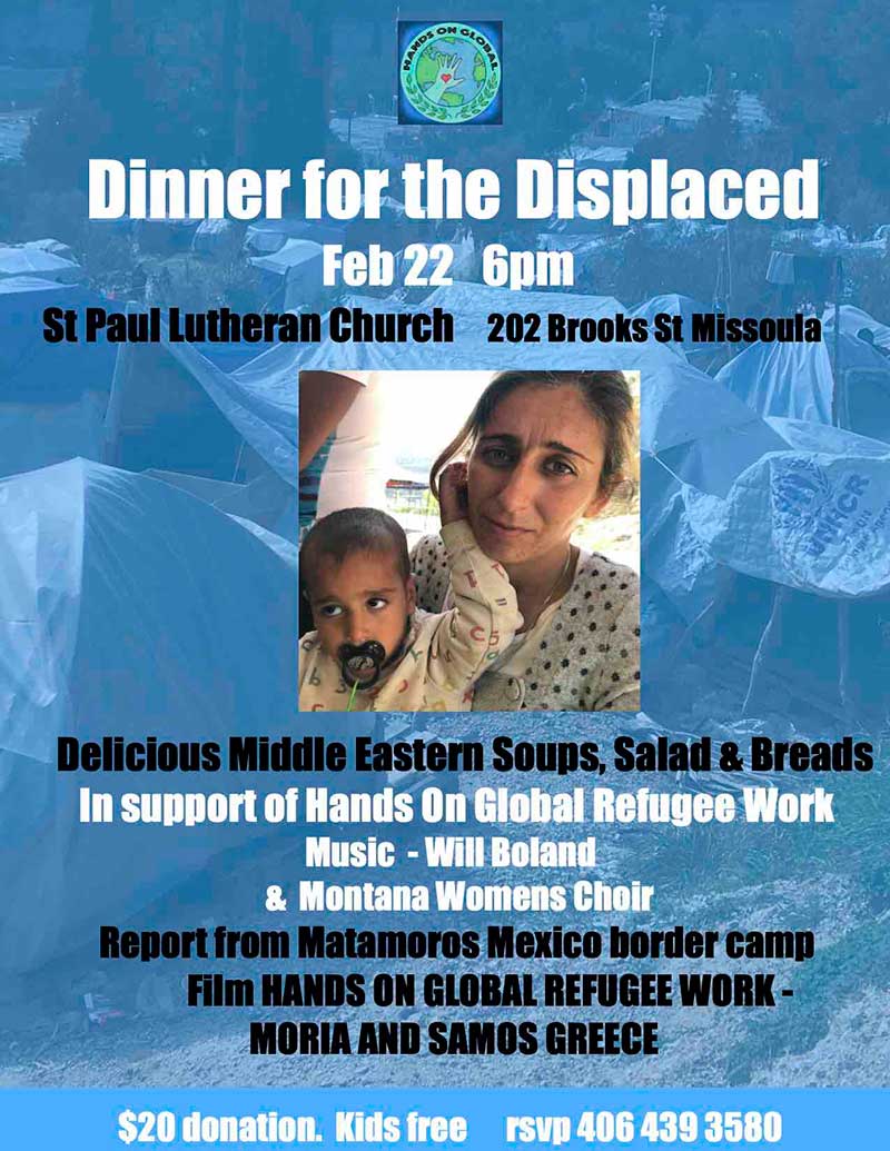 Dinner for Refugees - February 2, 2019