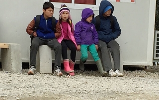 Children in the refugee camps