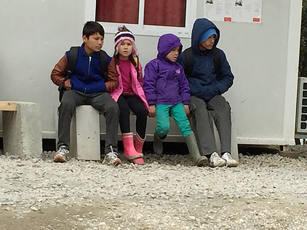 Children in the refugee camps